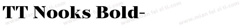 TT Nooks Bold字体转换